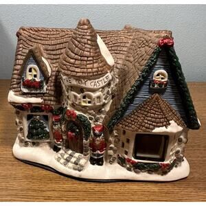 Snowflake Falls Holiday Village "THE TOY CASTLE" Ceramic Lighted Christmas LTD